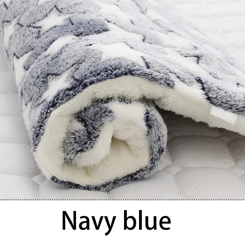 Flannel Pet Sleeping Mat Dog Bed Cat Litter Puppy Bed Dog Sofa Lovely Mattress Cushion for Small Large Dog Blanket For Winter